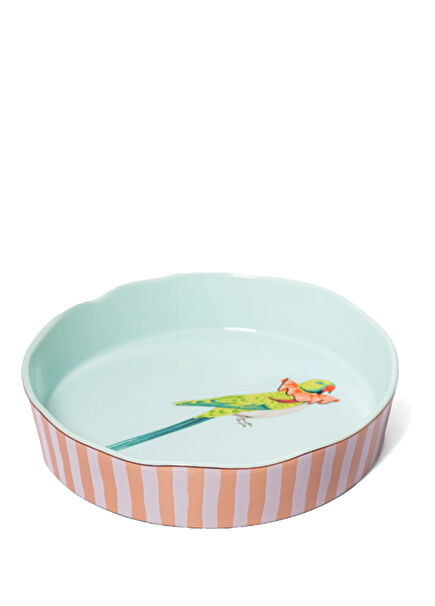 Animals Papağan Desenli Fırın Kabı