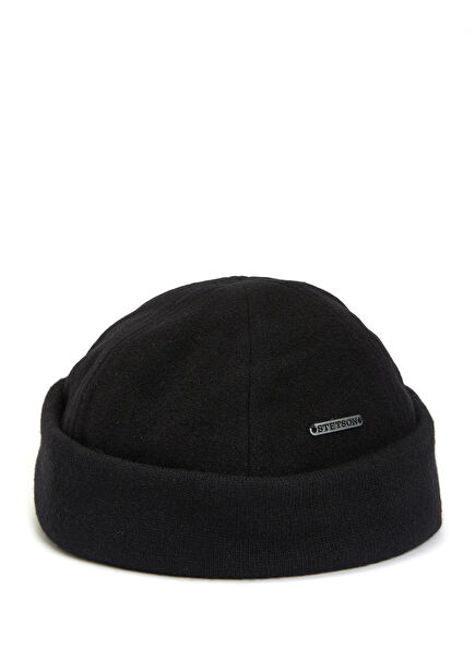 Siyah Erkek Yün Bere