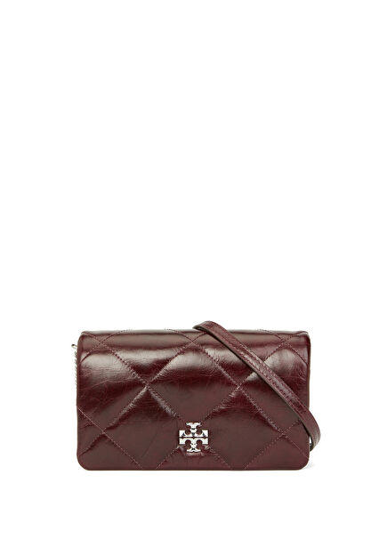 Kira Diamond Dark Burgundy Women's Leather Bag