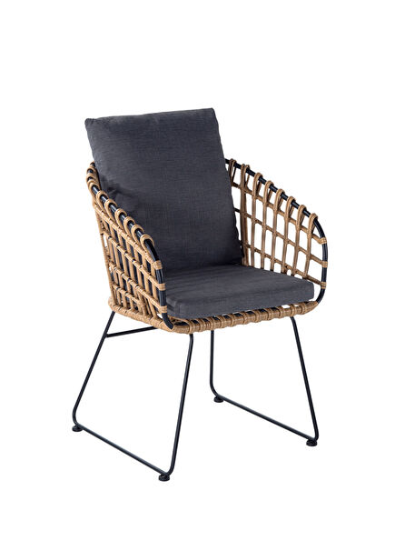 Nest Muz Kabuğu Rattan Bahçe Sandalyesi