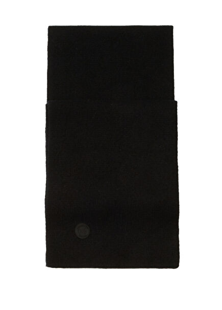 Black Womens Wool Scarf