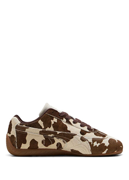 Speedcat Patterned Chocolate Brown Gum Women's Sneakers