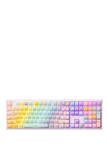 Monsgeek MG108B Colorful Cats RGB Kablosuz Hotswap Mekanik Gaming Klavye