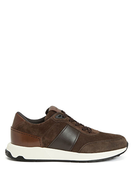 Siyah Kahve Erkek Deri Sneaker