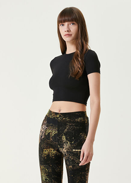 Fitted Tee 407 Black Logo T-Shirt