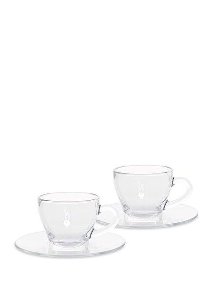 Glass 2-Piece Cappuccino Cup Set