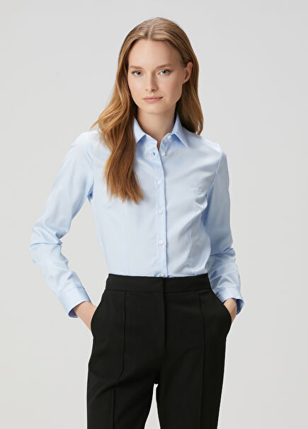 Blue Slim Fit Shirt