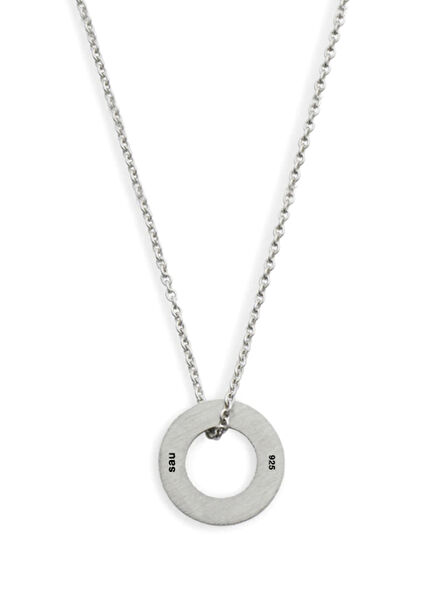 Small Track 925 Sterling Silver Men's Necklace