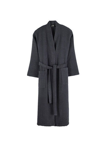 Sardes Anthracite Cotton Unisex Bathrobe