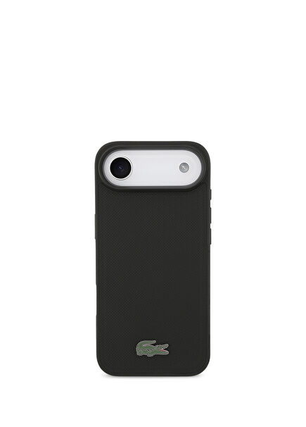 iPhone 17 Air Pike Desenli Metal Logolu Kartlıklı Magsafe Uyumlu Telefon Kılıfı