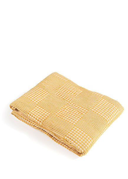 Sarı %100 Pamuk Baklan İplik Boyalı Pike