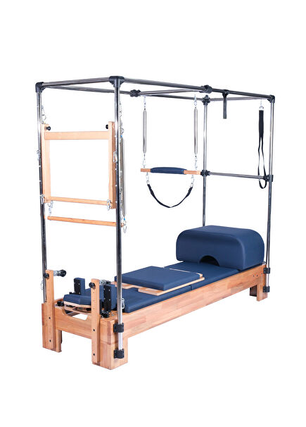 Combo Navy Blue Cadillac Reformer Plus Pilates Machine