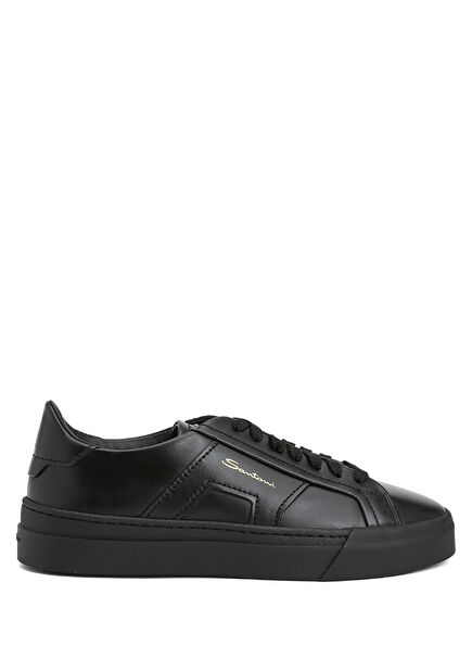 Black Men's Leather Sneakers