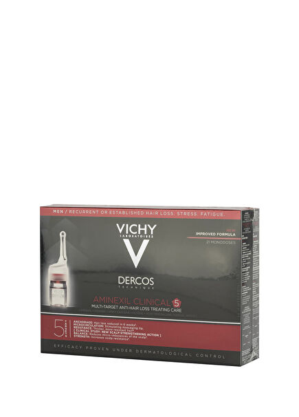 Dercos Anti-Hair Loss Treatment for Men with 5 Effective Care 21x6 ml