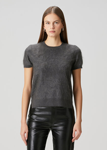 Rebel Anthracite Cashmere T-Shirt