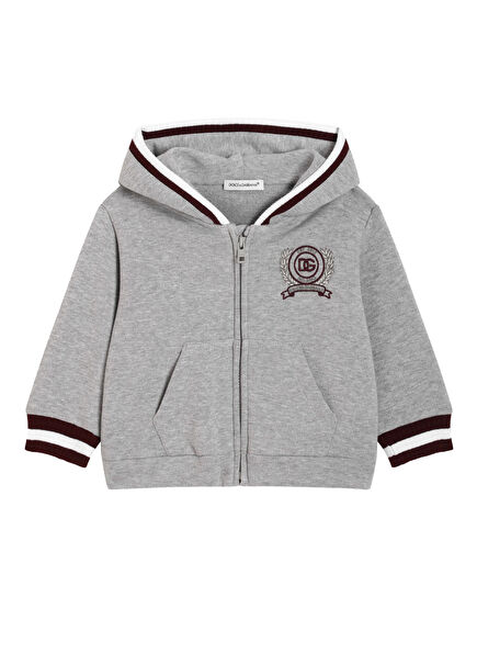 Gri Erkek Bebek Sweatshirt