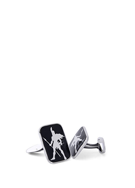 Spartan Silver Cufflink