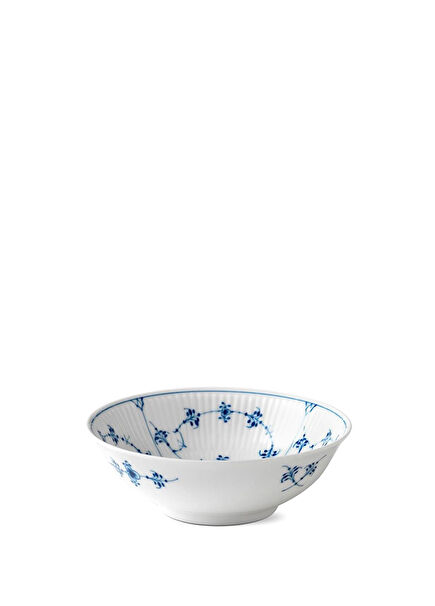 Blue Fluted Plain Porcelain Bowl