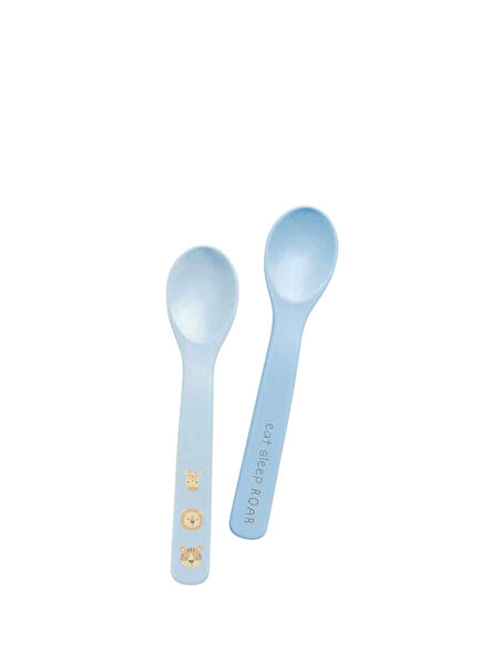 Hayvanat Bahçesi Mavi 6 Ay+ Silikon Mama Kaşığı