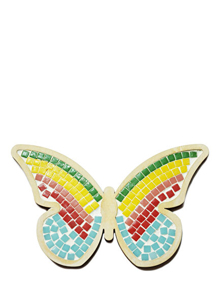Kelebek Ahşap Mozaik Çocuk Puzzle Seti