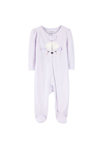 Purple Long Sleeve Baby Girl Sleeping Bag