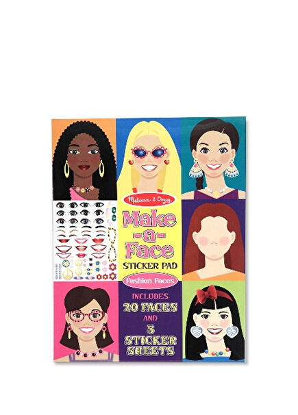 Model Faces Sticker Book