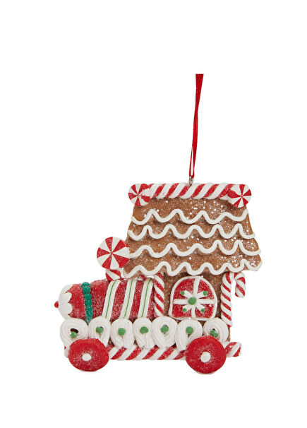Gingerbread Araba Formlu Yılbaşı Süsü