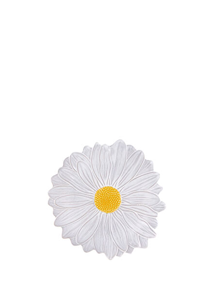 Maria Flor White Ceramic Breakfast Plate