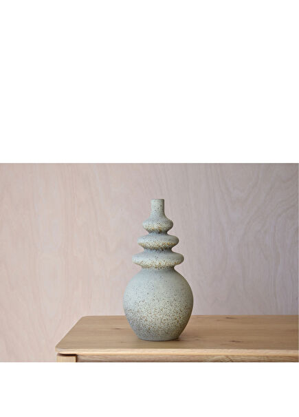 Speckle Earth Large Yeşil Seramik Vazo