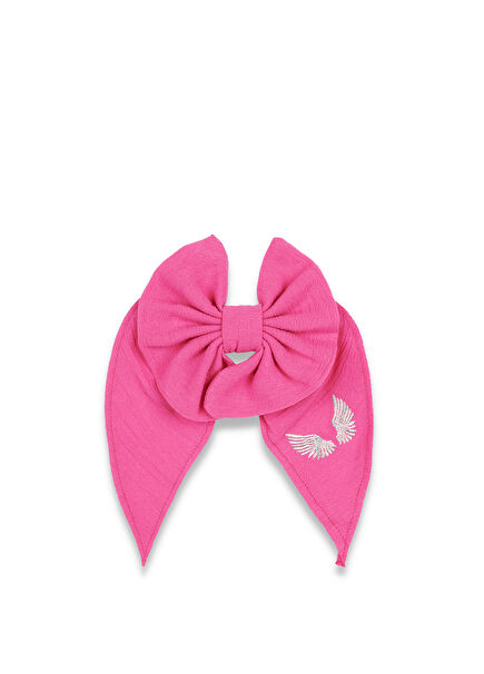 Kanat Nakışlı Pembe Fiyonk Toka 