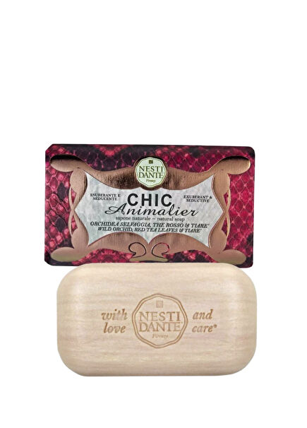 Chic Animalier Red Wild Orchid Scented Antioxidant Collagen Vegan Care Soap 250 g
