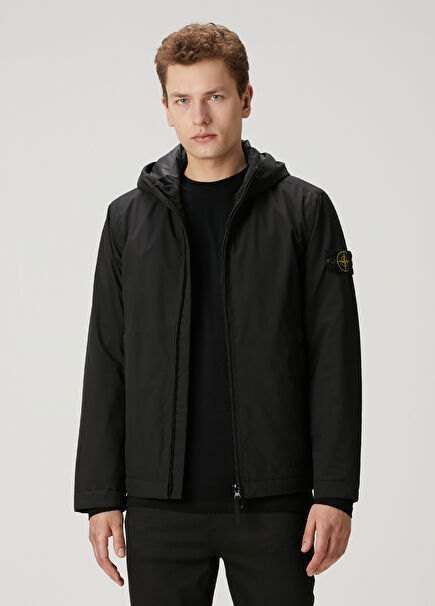Black Hooded Coat