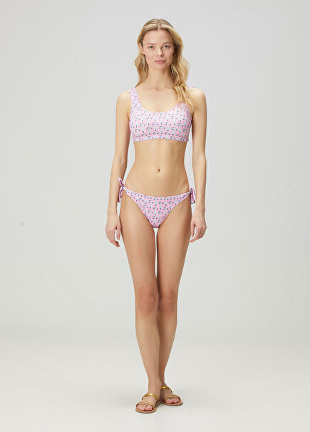 Florance Pembe Halter Bikini Takımı