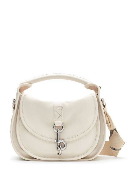 Clip Messenger Small Krem Rengi Kadın Omuz Çantası