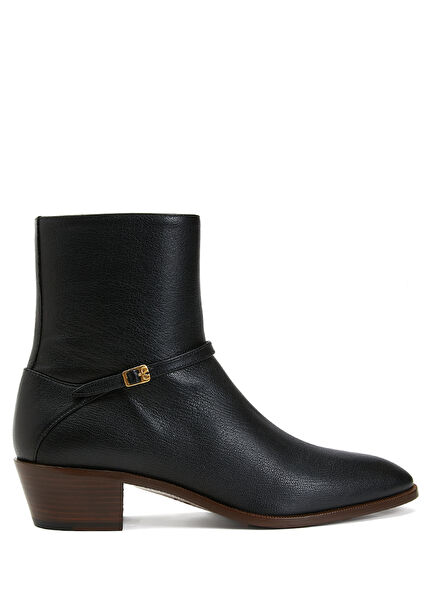 Black Mens Leather Boots