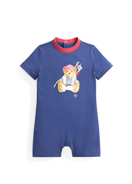 Navy Blue Baby Boy Jumpsuit