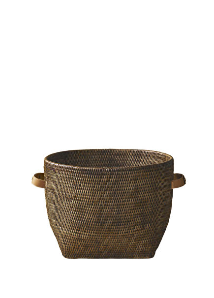 Kısa Geniş Rattan Sepet