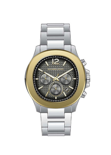 MK9212 Metalik Gri Çelik Erkek Kol Saati