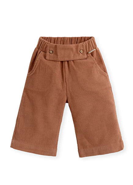 Woodland Kahverengi Kadife Unisex Çocuk Pantolon