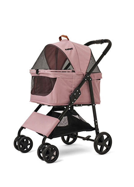 Albon Pink Cat and Dog Transport Trolley