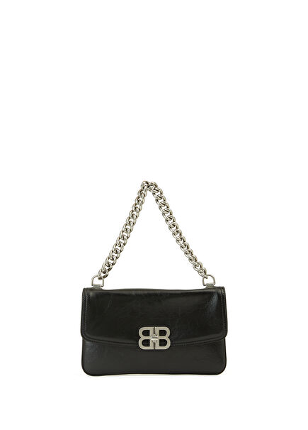 Bb Small Soft Flap Black Women Leather Bag