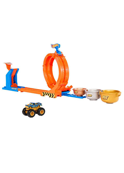 2in1 Monster Trucks Loop & Tumble Bigfoot Toy Track Set JBX64
