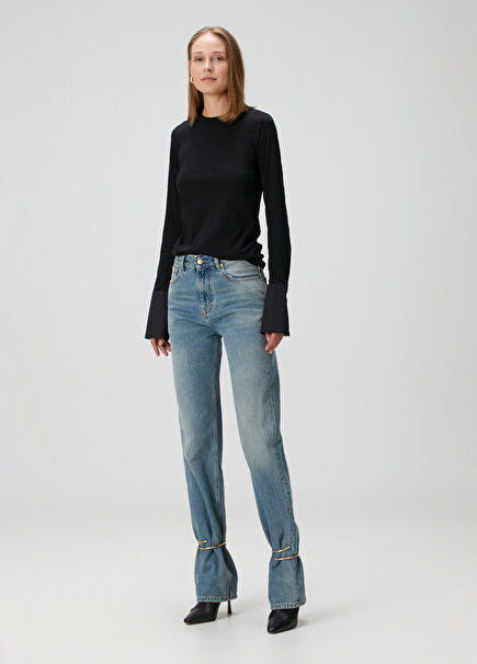 Marion Straight Leg Blue Jeans