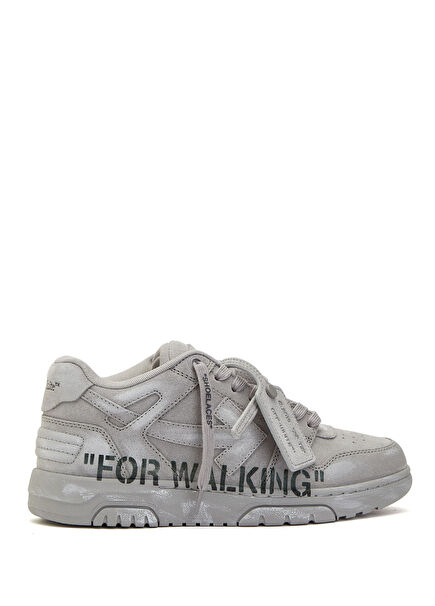 Gri Kadın Deri Sneaker