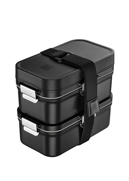 Fresh & Save Siyah Vakumlu 2'li Yemek Taşıma Kabı