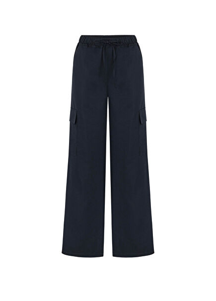 Colette Navy Bol Kesim Kadın Kargo Pantolon