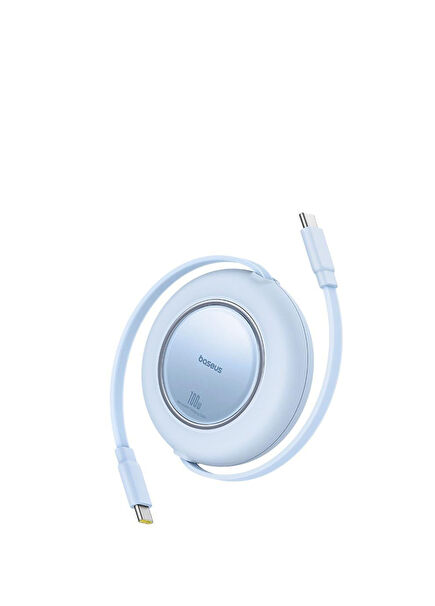 Free2Pull USB-C 100W Mavi Makaralı 2 Metre Hızlı Şarj ve Data Kablosu