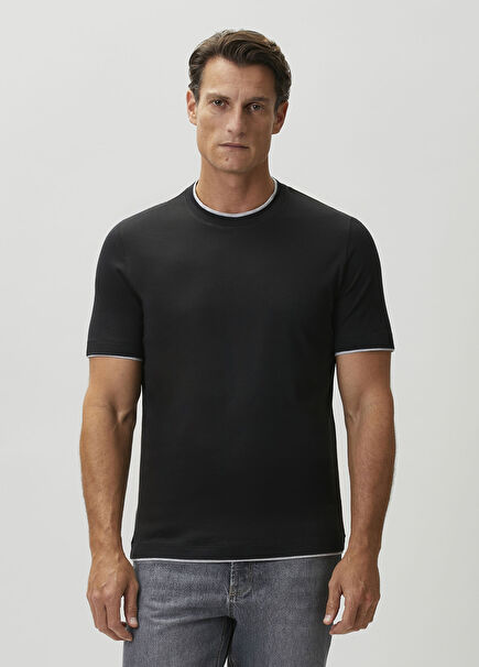 Black Silk T-Shirt
