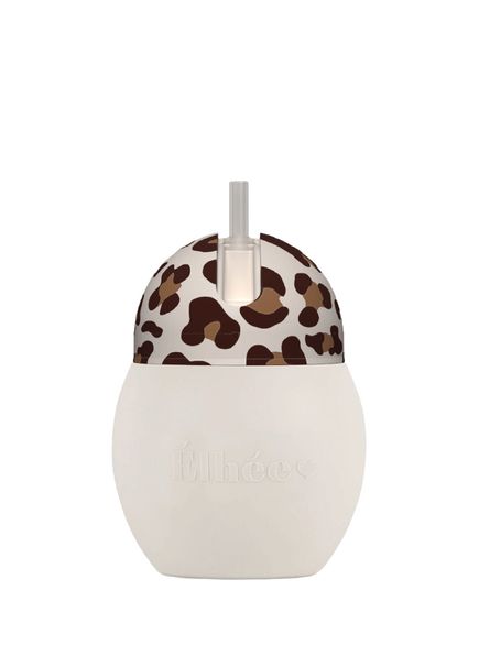 Bej Leopar Desenli Sızdırmaz Alıştırma Bardağı 240 ml