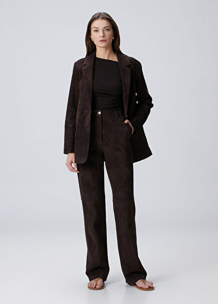 Brown Suede Pants